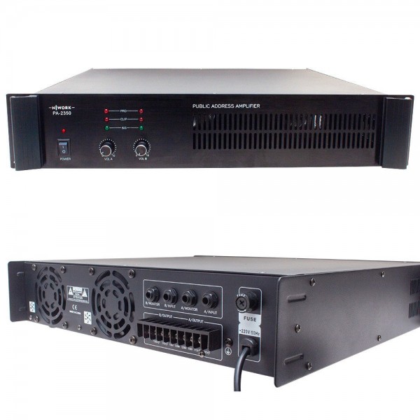NWORK PA-2350 2*350W 100 V POWER AMPLİFİKATÖR TRAFOLU NWORK PA-2350 2*350W 100 V POWER AMPLİFİKATÖR TRAFOLU
