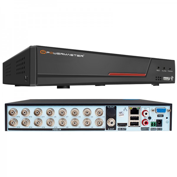 POWERMASTER PM-4409 16 KANAL 6IN1 5 MP DESTEKLİ DVR KAYIT CİHAZI (H265) POWERMASTER PM-4409 16 KANAL 6IN1 5 MP DESTEKLİ DVR KAYIT CİHAZI (H265)