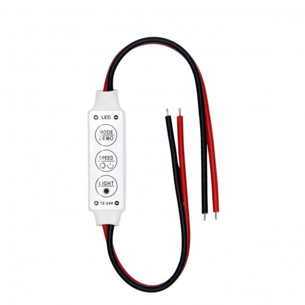 MİNİ ÜÇ TUŞLU TEK RENKLİ 12 VOLT - 24 VOLT LED KONTROL CİHAZI ( KIRMIZI- SİYAH KABLO) MİNİ ÜÇ TUŞLU TEK RENKLİ 12 VOLT - 24 VOLT LED KONTROL CİHAZI ( KIRMIZI- SİYAH KABLO)