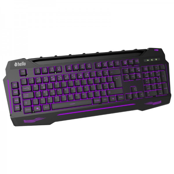 HELLO HL-4616 4 MAKRO TUŞLU 3 RENK IŞIKLI KABLOLU GAMING OYUNCU KLAVYE HELLO HL-4616 4 MAKRO TUŞLU 3 RENK IŞIKLI KABLOLU GAMING OYUNCU KLAVYE
