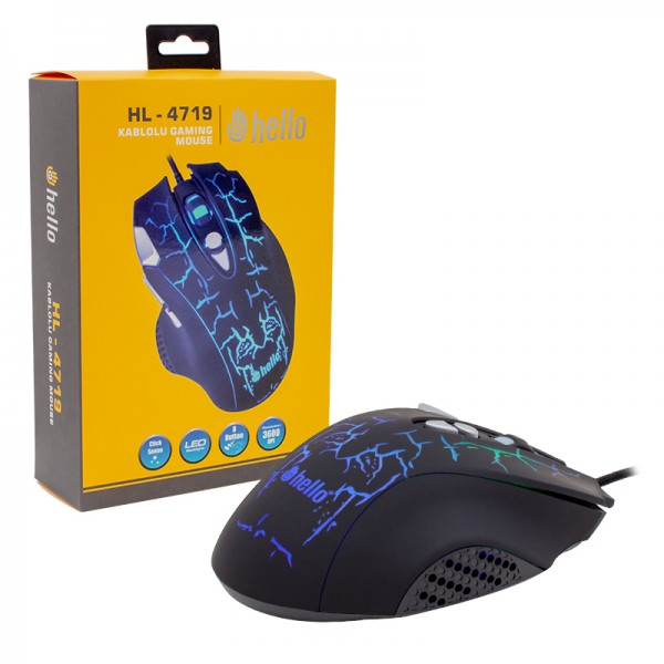 HELLO HL-4719 KABLOLU GAMING MOUSE HELLO HL-4719 KABLOLU GAMING MOUSE