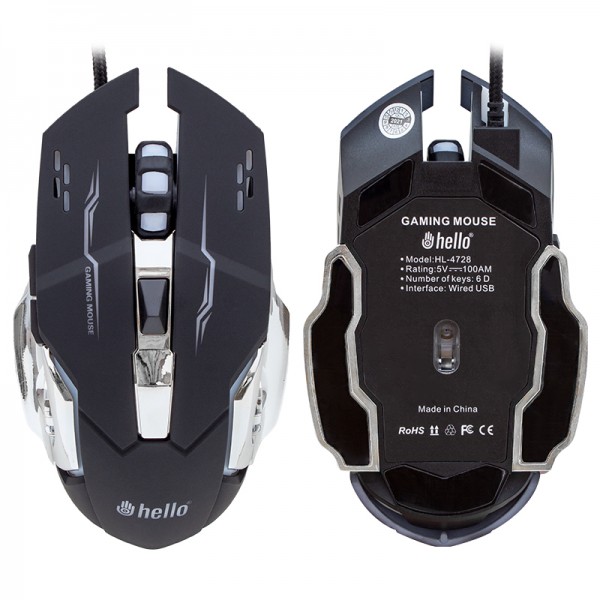 HELLO HL-4728 KABLOLU GAMING MOUSE HELLO HL-4728 KABLOLU GAMING MOUSE