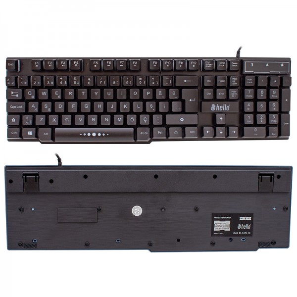 HELLO HL-4737 KABLOLU OYUNCU GAMING KLAVYE HELLO HL-4737 KABLOLU OYUNCU GAMING KLAVYE