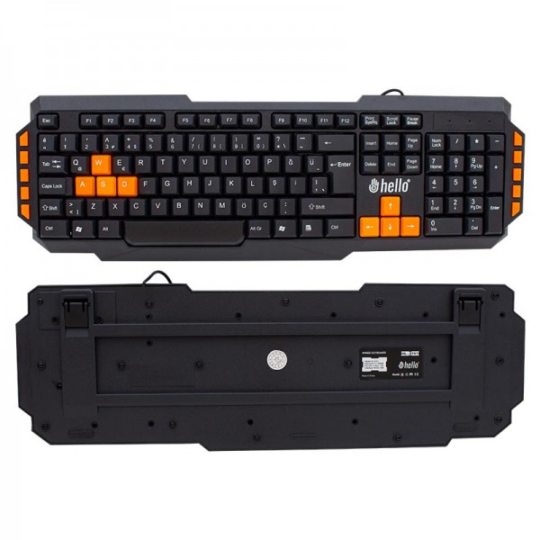 HELLO HL-4741 KABLOLU OYUNCU GAMING KLAVYE HELLO HL-4741 KABLOLU OYUNCU GAMING KLAVYE
