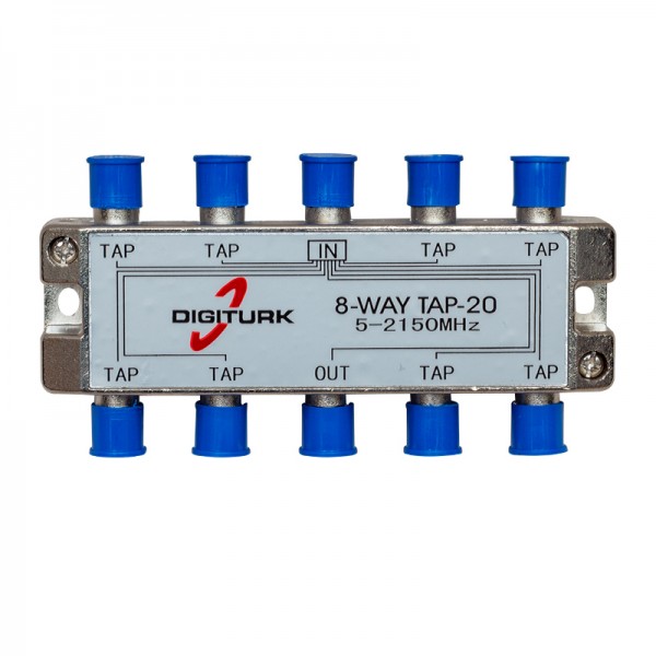 DIGITURK 5-2150 MHZ 20DB 8 YOLLU TAP SWITCH 1/8 SPLITTER