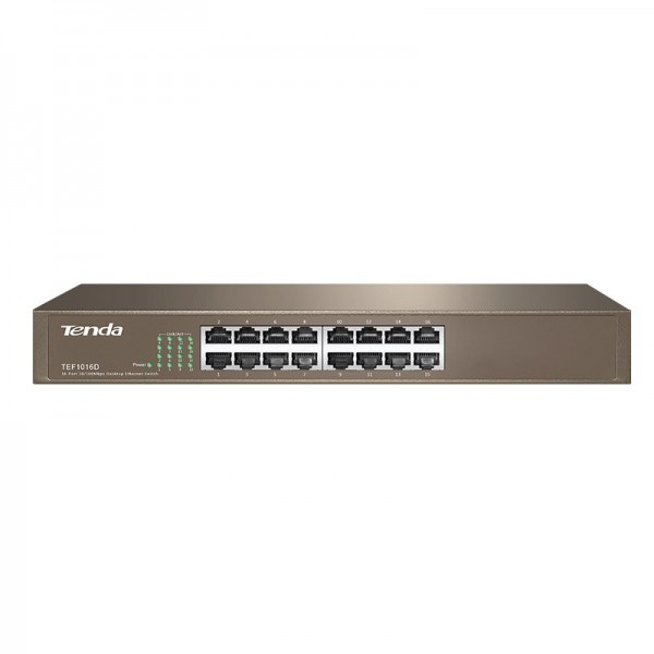 TENDA TEF1016D 16 PORT 10/100 MBPS ETHERNET SWITCH TENDA TEF1016D 16 PORT 10/100 MBPS ETHERNET SWITCH