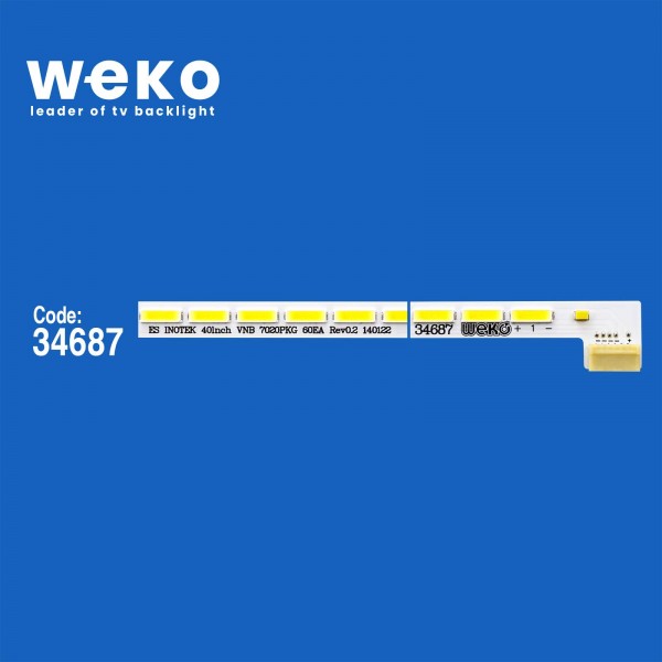 WKSET-5240 34687X1 40INCH VNB 7020PKG 60EA REV0.2 1 ADET LED BAR WKSET-5240 34687X1 40INCH VNB 7020PKG 60EA REV0.2 1 ADET LED BAR