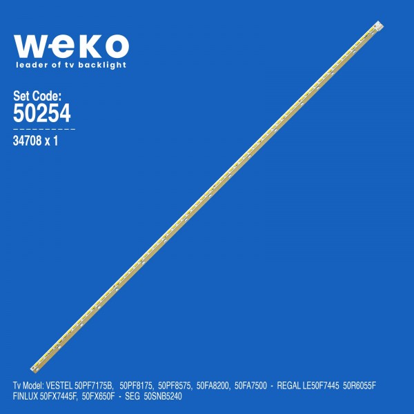 WKSET-5254 34708X1 50INCH 7020PKG 72EA REV1.0 140805 1 ADET LED BAR