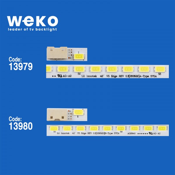 WKSET-5265 13979X2 13980X2 42 V5 EDGE FHD REV 0.1 4 ADET LED BAR (57LED) WKSET-5265 13979X2 13980X2 42 V5 EDGE FHD REV 0.1 4 ADET LED BAR (57LED)