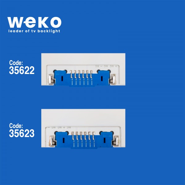 WKSET-5300 35622X1 35623X1 BN96-39673A/BN96-39674A 2 ADET LED BAR (58LED) WKSET-5300 35622X1 35623X1 BN96-39673A/BN96-39674A 2 ADET LED BAR (58LED)