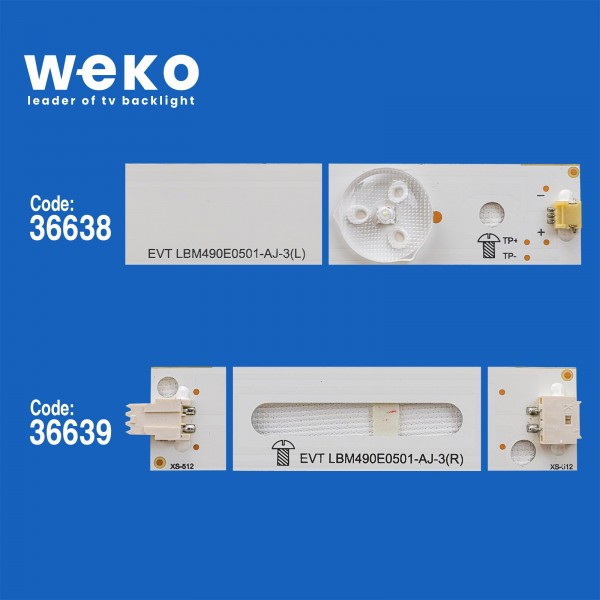 WKSET-5587 36638X6 36639X6 LB-PF3030-GJFHD500611 12 ADET LED