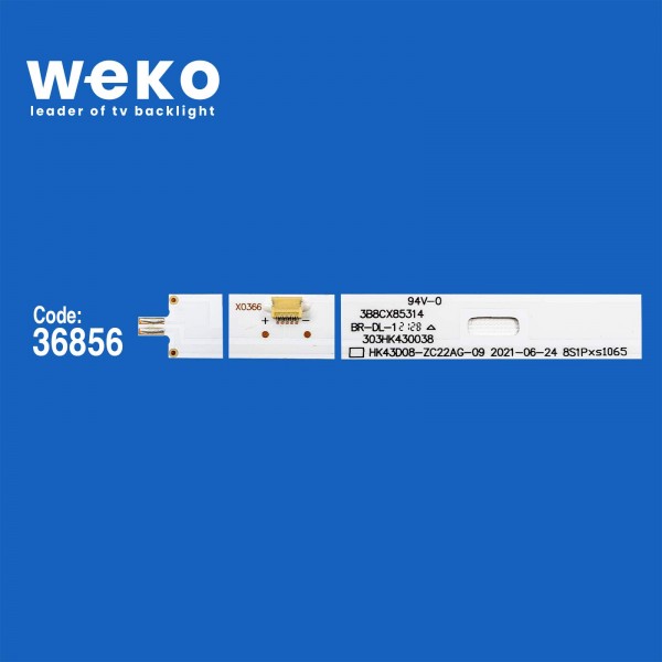 WKSET-6048 36856X3 HK43D08-ZC22AG-09 8S1P 303HK430038 3 ADET LED BAR