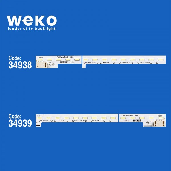 WKSET-6103 34938X1 34939X1 CMKM-MB2S - NLAW20172L/R 2 ADET LED BAR