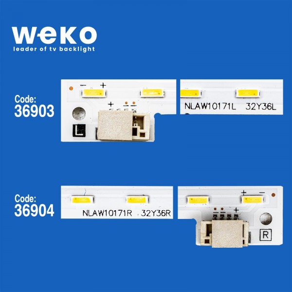 WKSET-6198 36903X1 36904X1 CMKM-MB2S  NLAW10171L/R  2 ADET LED BAR