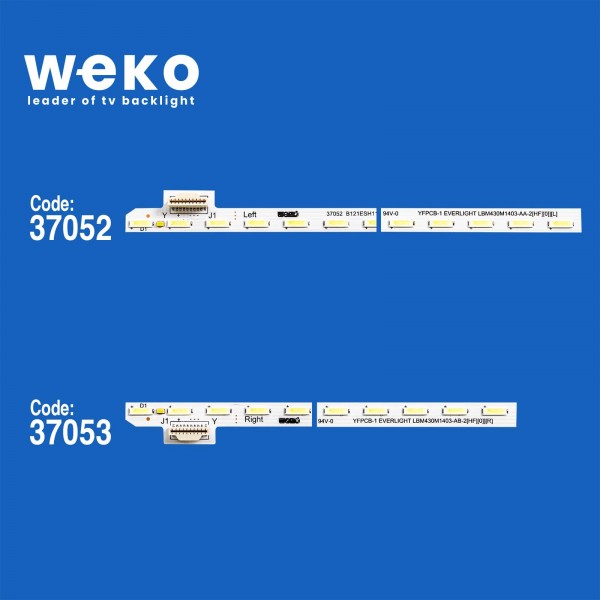 WKSET-6315 37052X1 37053X1 LBM430M1 403-AA/AB 2 ADET LED BAR