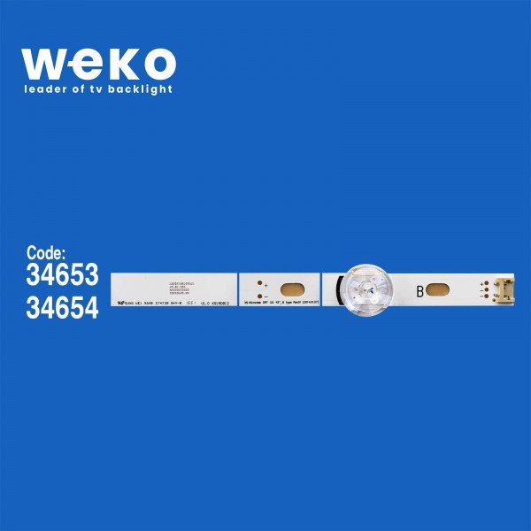WKSET-6348 34653X4 34654X4 LG INNOTEK DRT3.0 42_A/B TYPE 82,5 CM BİRLEŞTİRİLMİŞ LED KODU  4 ADET LED BAR
