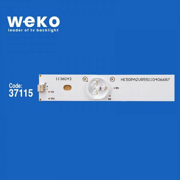 WKSET-6392 37115X11 HİSENSE_50_HD500DF-B53_11X5_3030C_5S1P REV.V2  11 ADET LED BAR