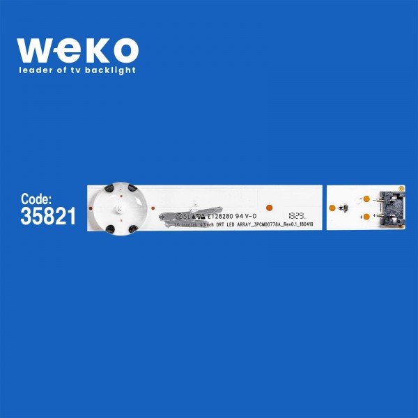 WKSET-6541 35821X3 LG INNOTEK 43INCH DRT LED ARRAY_3PCM00778A_REV0.1_180419  3 ADET LED BAR