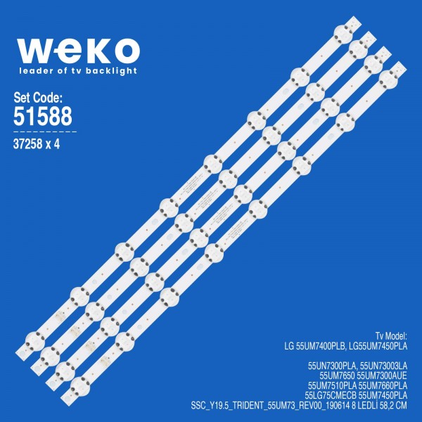 WKSET-6588 37258X4 SSC_Y19.5_TRIDENT_55UM73_REV00_190614  4 ADET LED BAR