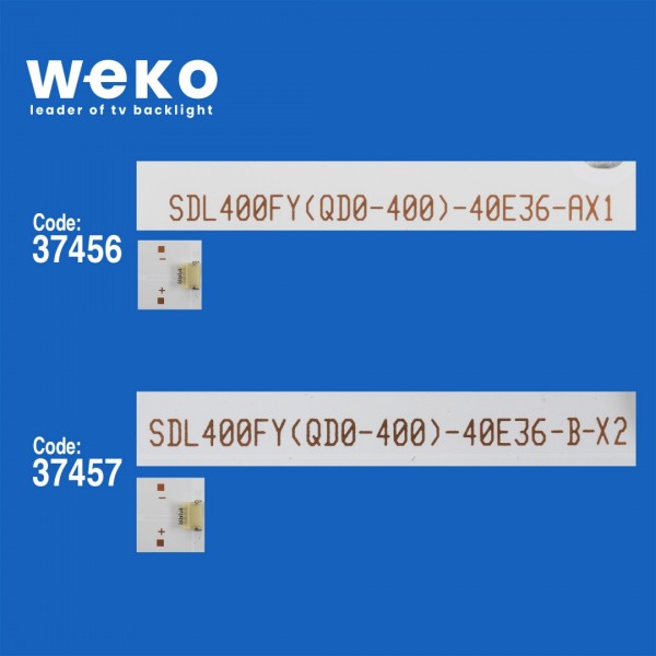 WKSET-6792 37456X1 37457X2 SDL400FY(QD0-400)_40E36_A/B 3 ADET LED BAR