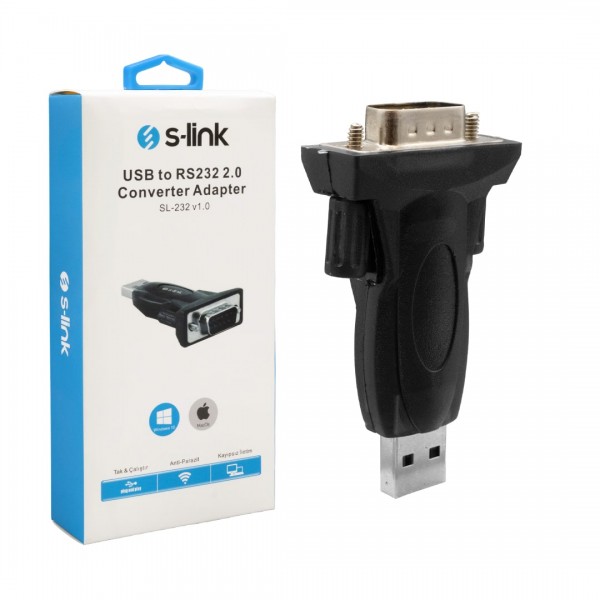 S-LINK SL-232 V1.0 USB TO RS232 2.0 ÇEVİRİCİ ADAPTÖR S-LINK SL-232 V1.0 USB TO RS232 2.0 ÇEVİRİCİ ADAPTÖR