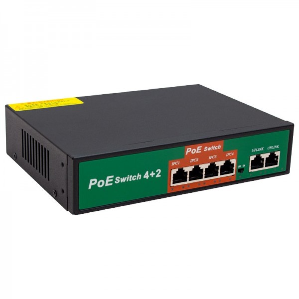 POWERMASTER 4+2 PORT 10/100 MBPS 72 WATT POE ETHERNET SWITCH POWERMASTER 4+2 PORT 10/100 MBPS 72 WATT POE ETHERNET SWITCH