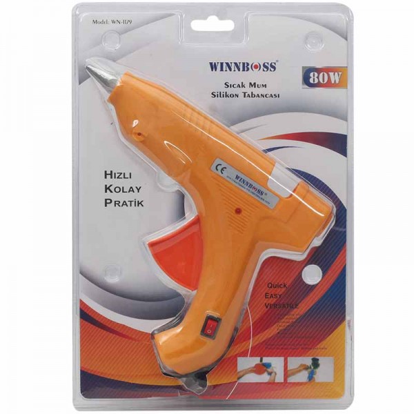 WINNBOSS WN-1179 80 WATT ANAHTARLI SICAK MUM SİLİKON TABANCASI WINNBOSS WN-1179 80 WATT ANAHTARLI SICAK MUM SİLİKON TABANCASI