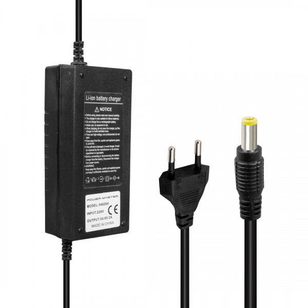 POWERMASTER 54.6 VOLT - 2 AMPER LI-ION LİTYUM PİLLER İÇİN ELEKTRİKLİ BİSİKLET ŞARJ CİHAZI POWERMASTER 54.6 VOLT - 2 AMPER LI-ION LİTYUM PİLLER İÇİN ELEKTRİKLİ BİSİKLET ŞARJ CİHAZI
