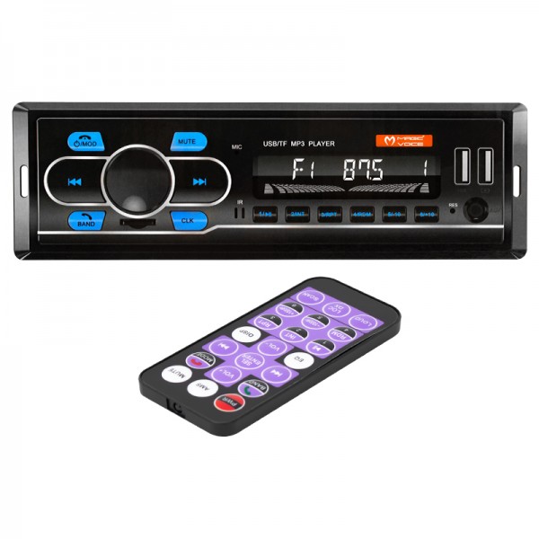 MAGICVOICE MV-5414 ÇİFT USB/SD/FM/AUX/BLUETOOTH KUMANDALI MEKANİKSİZ OTO TEYP 4X55 WATT