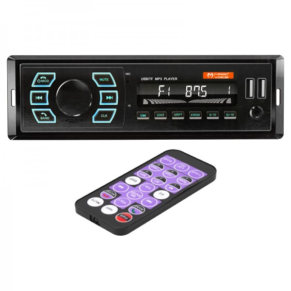 MAGICVOICE MV-5415 ÇİFT USB/SD/FM/AUX/BLUETOOTH KUMANDALI MEKANİKSİZ OTO TEYP 4X55 WATT