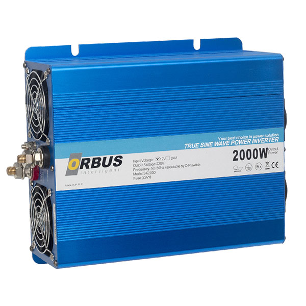 ORBUS 12 VOLT - 2000 WATT INTELLIGENT TAM SINUS INVERTER