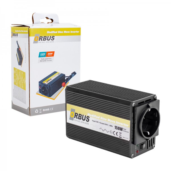 ORBUS MS-150W 12 VOLT - 150 WATT MODIFIED SINUS INVERTER