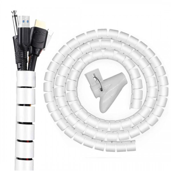 POWERMASTER PM-5730 KABLO TOPLAYICI SPİRAL 22 MM BEYAZ (1 METRE FİYATI) POWERMASTER PM-5730 KABLO TOPLAYICI SPİRAL 22 MM BEYAZ (1 METRE FİYATI)