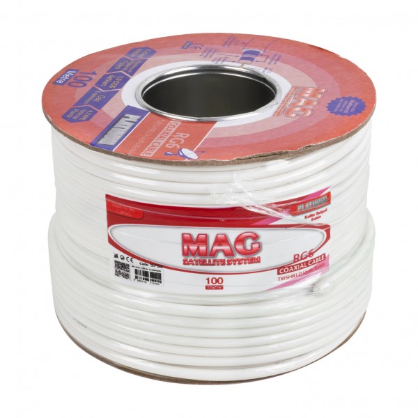 MAG PLATINUM RG6/U4 TRISHIELD 64 TEL ANTEN KABLOSU (100 METRE) MAG PLATINUM RG6/U4 TRISHIELD 64 TEL ANTEN KABLOSU (100 METRE)