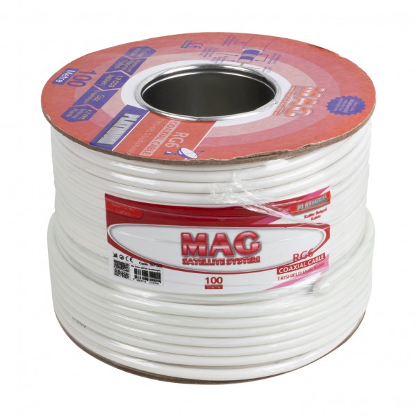 MAG PLATINUM RG6/U4 TRISHIELD 64 TEL ANTEN KABLOSU (100 METRE) MAG PLATINUM RG6/U4 TRISHIELD 64 TEL ANTEN KABLOSU (100 METRE)
