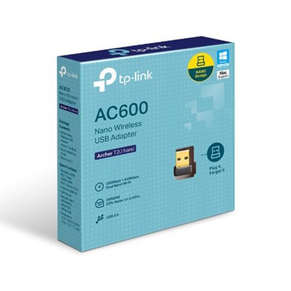 TP-LINK ARCHER T2U NANO AC600 600 MBPS USB WIRELESS ADAPTÖR TP-LINK ARCHER T2U NANO AC600 600 MBPS USB WIRELESS ADAPTÖR