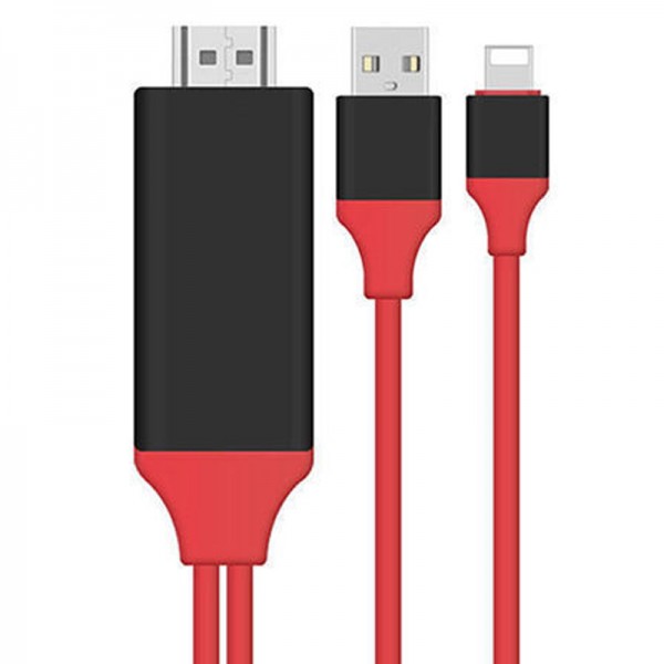 POWERMASTER PM-6020 P8M LIGHTNING TO HDMI + USB ÇEVİRİCİ 2 METRE KABLO