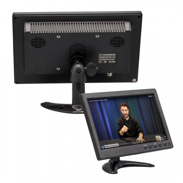 POWERMASTER PM-6092 10.1 HDMI-VGA-BNC-USB GİRİŞLİ LCD MONİTÖR (12 VOLT ÇIKIŞLI)
