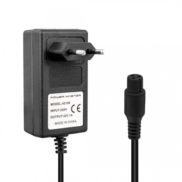 POWERMASTER PM-6226 42 VOLT - 1 AMPER 3 PİNLİ PRİZ TİPİ GİNGER ŞARJ ADAPTÖRÜ POWERMASTER PM-6226 42 VOLT - 1 AMPER 3 PİNLİ PRİZ TİPİ GİNGER ŞARJ ADAPTÖRÜ