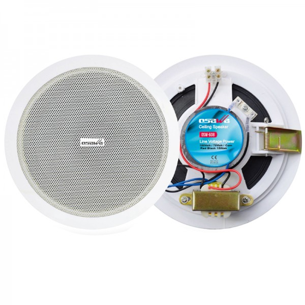 OSAWA OSW-608 16 CM 15 WATT BEYAZ TRAFOLU ALÇIPAN HOPARLÖR OSAWA OSW-608 16 CM 15 WATT BEYAZ TRAFOLU ALÇIPAN HOPARLÖR