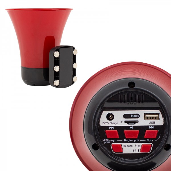 MAGICVOICE MK-196K ARAÇ ÜSTÜ MIKNATISLI BLUETOOTH USBLİ 18650 PİLLİ 50 WATT HARİCİ HOPARLÖR MAGICVOICE MK-196K ARAÇ ÜSTÜ MIKNATISLI BLUETOOTH USBLİ 18650 PİLLİ 50 WATT HARİCİ HOPARLÖR