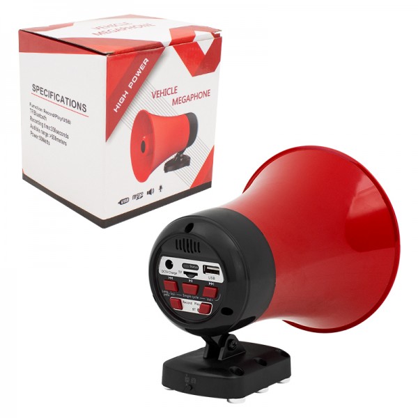 MAGICVOICE MK-196K ARAÇ ÜSTÜ MIKNATISLI BLUETOOTH USBLİ 18650 PİLLİ 50 WATT HARİCİ HOPARLÖR MAGICVOICE MK-196K ARAÇ ÜSTÜ MIKNATISLI BLUETOOTH USBLİ 18650 PİLLİ 50 WATT HARİCİ HOPARLÖR