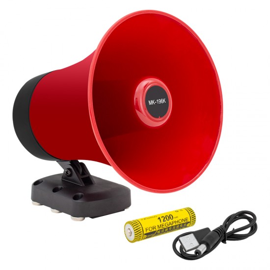 MAGICVOICE MK-196K ARAÇ ÜSTÜ MIKNATISLI BLUETOOTH USBLİ 18650 PİLLİ 50 WATT HARİCİ HOPARLÖR