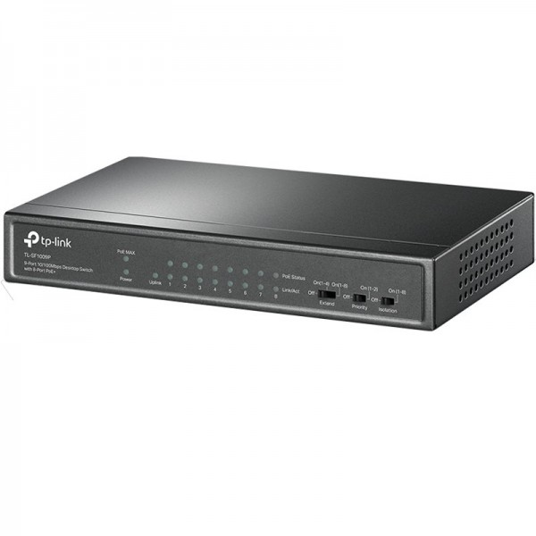 TP-LINK TL-SF1009P 9 PORT 10/100 MBPS 8 PORT POE SWITCH TP-LINK TL-SF1009P 9 PORT 10/100 MBPS 8 PORT POE SWITCH