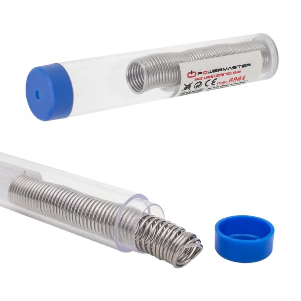 POWERMASTER 1.0MM 10 GRAM TÜP LEHİM TELİ 60/40 POWERMASTER 1.0MM 10 GRAM TÜP LEHİM TELİ 60/40