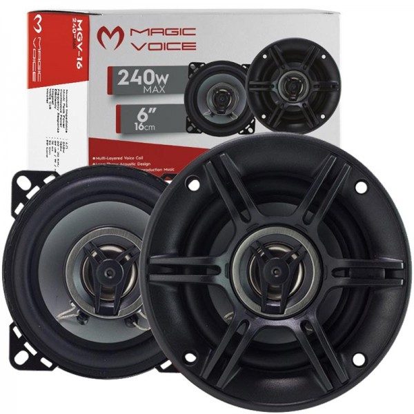 MAGICVOICE MGV-16 16 CM 240 WATT KAPAKLI TWEETERLI HOPARLÖR (2Lİ TAKIM) MAGICVOICE MGV-16 16 CM 240 WATT KAPAKLI TWEETERLI HOPARLÖR (2Lİ TAKIM)