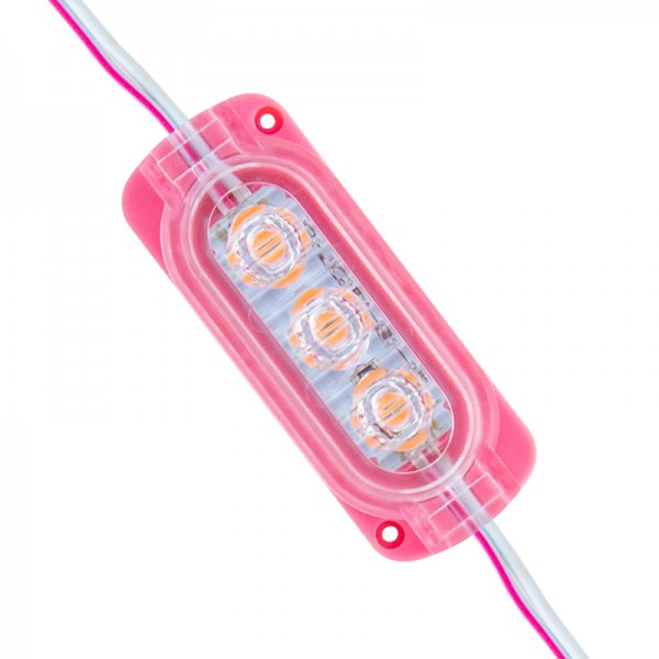 POWERMASTER MODÜL LED 12V 0.6W PEMBE 2835 65X25 MM IP65 120LM 160 DERECE