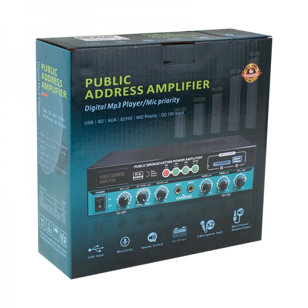 DEXUN D-70 50 WATT 100V-70V 4-16 OHM USB-SD-AUX-BLUETOOTH DESTEKLİ HAT TRAFOLU ANFİ DEXUN D-70 50 WATT 100V-70V 4-16 OHM USB-SD-AUX-BLUETOOTH DESTEKLİ HAT TRAFOLU ANFİ