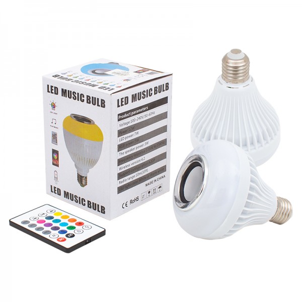 POWERMASTER OM-30 BLUETOOTH MÜZİK ÇALAR KUMANDALI RGB LED AMPUL POWERMASTER OM-30 BLUETOOTH MÜZİK ÇALAR KUMANDALI RGB LED AMPUL