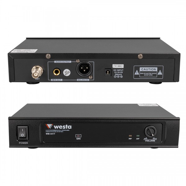 WESTA WM-441T UHF ÇİFT KANAL 1 YAKA TELSİZ MİKROFON WESTA WM-441T UHF ÇİFT KANAL 1 YAKA TELSİZ MİKROFON